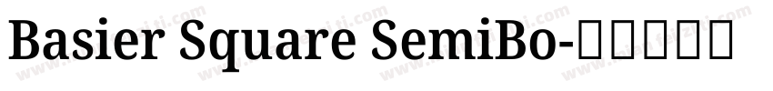 Basier Square SemiBo字体转换